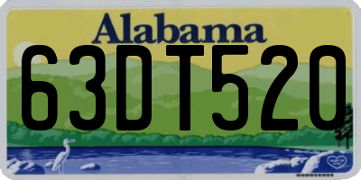 AL license plate 63DT520