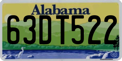 AL license plate 63DT522