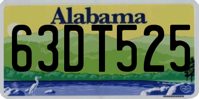 AL license plate 63DT525