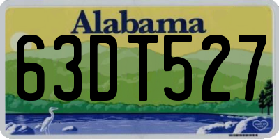 AL license plate 63DT527