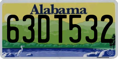 AL license plate 63DT532