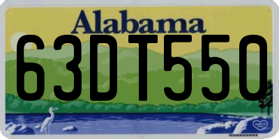 AL license plate 63DT550