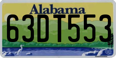 AL license plate 63DT553