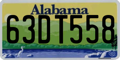 AL license plate 63DT558