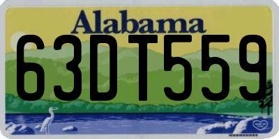 AL license plate 63DT559