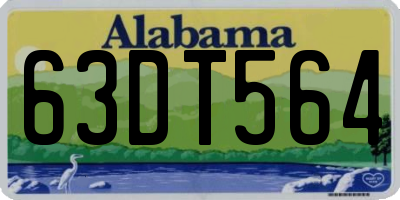 AL license plate 63DT564
