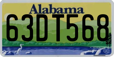 AL license plate 63DT568