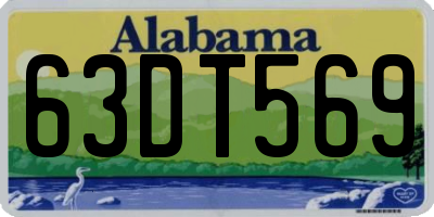 AL license plate 63DT569