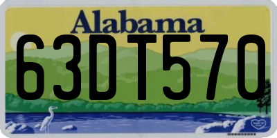AL license plate 63DT570