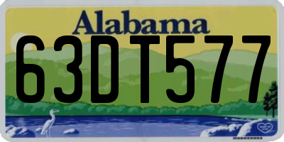 AL license plate 63DT577