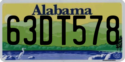 AL license plate 63DT578