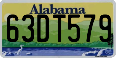AL license plate 63DT579