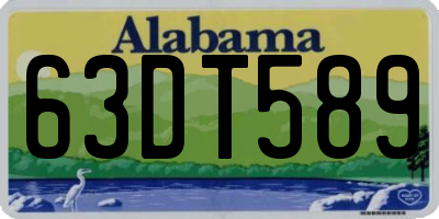 AL license plate 63DT589