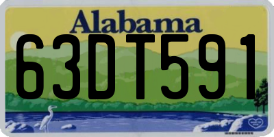 AL license plate 63DT591
