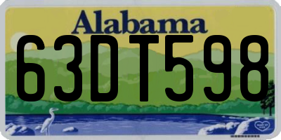 AL license plate 63DT598