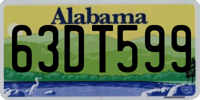 AL license plate 63DT599
