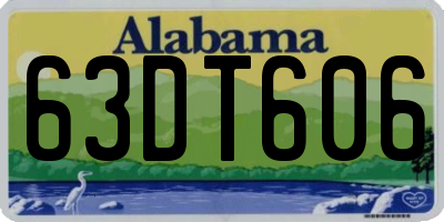 AL license plate 63DT606