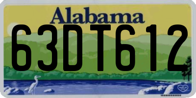 AL license plate 63DT612