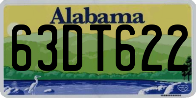 AL license plate 63DT622