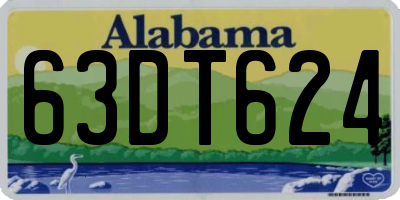 AL license plate 63DT624