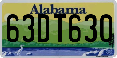 AL license plate 63DT630