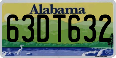 AL license plate 63DT632