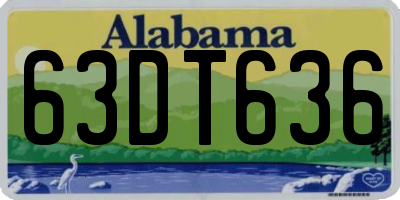 AL license plate 63DT636