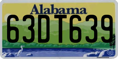 AL license plate 63DT639