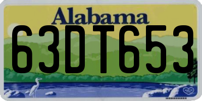 AL license plate 63DT653