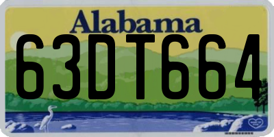 AL license plate 63DT664