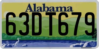 AL license plate 63DT679