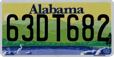 AL license plate 63DT682
