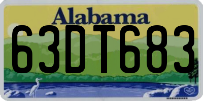 AL license plate 63DT683