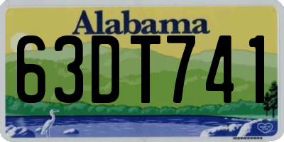 AL license plate 63DT741