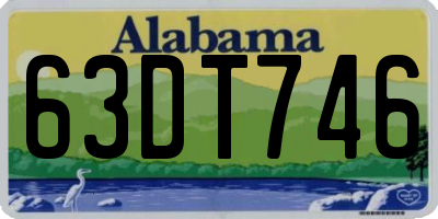 AL license plate 63DT746