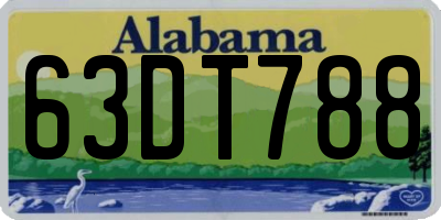 AL license plate 63DT788