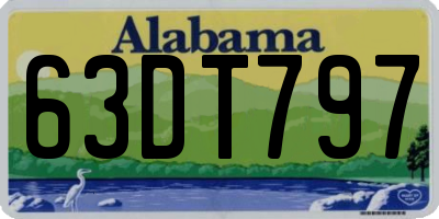 AL license plate 63DT797