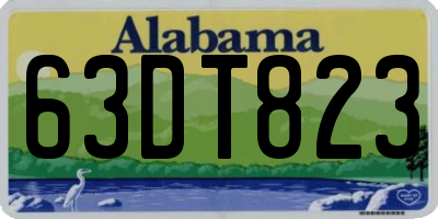 AL license plate 63DT823
