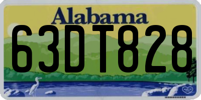 AL license plate 63DT828