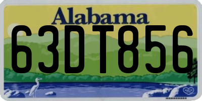 AL license plate 63DT856