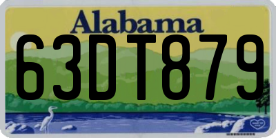 AL license plate 63DT879
