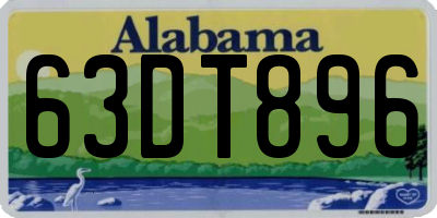 AL license plate 63DT896