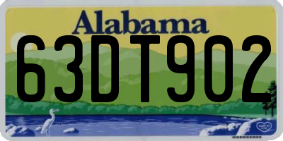 AL license plate 63DT902