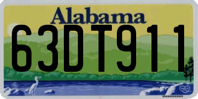 AL license plate 63DT911