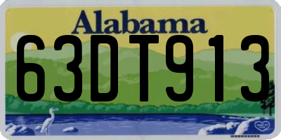 AL license plate 63DT913