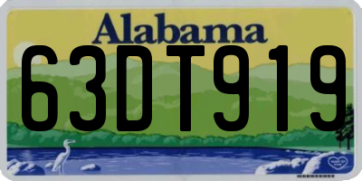 AL license plate 63DT919