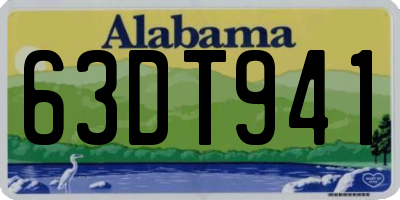 AL license plate 63DT941