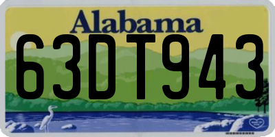 AL license plate 63DT943