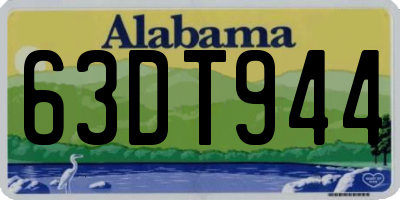 AL license plate 63DT944