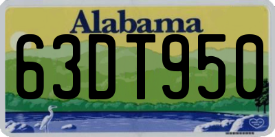 AL license plate 63DT950